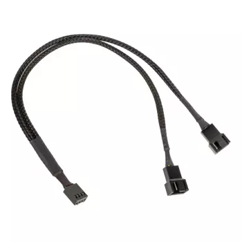 Kolink PWM-Lüfter-Y-Kabel 1-auf-2, 35 cm, schwarz, umflochten, Modell PGW-AC-KOL-111