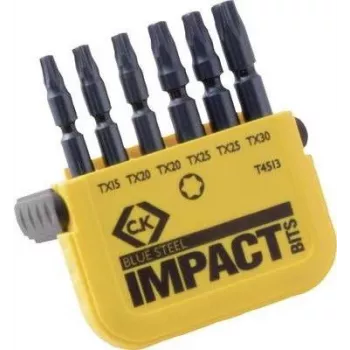 C.K. Bit-Set 6-teilig TORX Torsion Control Technologie (T4513)