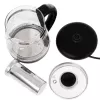 Adler Wasserkocher | AD 1299 | Elektrisch | 2200 W | 1,5 L | Glas | 360°-Drehsockel | Schwarz