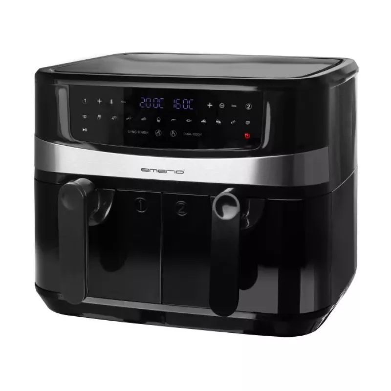 Heißluftfritteuse Emerio AF-126672.4 9 L Doppel 2400 W Schwarz