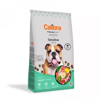 Trockenhundefutter Calibra Premium Sensitive Lamm 12 kg — Alleinfuttermittel hypoallergen für ausgewachsene Hunde, getreidefrei, 25 % Protein