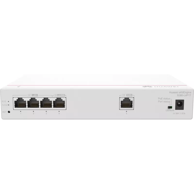 Huawei S380-L4P1T Multiservice-Router, 1x WAN, 4x POE LAN