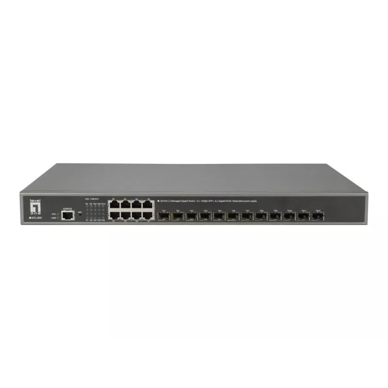 LevelOne GTL-2091 Managed L3 Gigabit Ethernet (10/100/1000) Grau