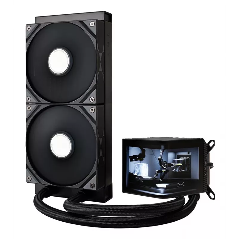 TRYX PANORAMA 240 Prozessor Flüssigkeitskühlsatz 12 cm Schwarz 1 Stück