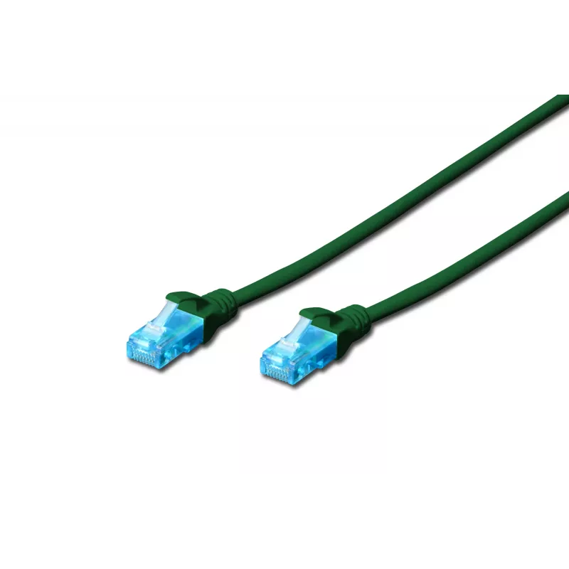 Assmann Digitus CAT 5e U-UTP Patchkabel. PVC. AWG 26/7. Länge 2 m. Farbe Grün (DK-1512-020/G)