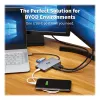 Eaton Tripp Lite USB-C Dock, Dual Display - 4K 60 Hz HDMI, USB 3.2 Gen 1, USB-A Hub, GbE, Speicherkarte, 100W PD-Ladefunktion, Grau - Dockingstation - USB-C - 2 x HDMI - 1GbE (U442-DOCK