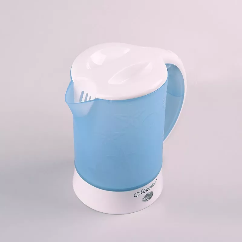 Elektrischer Wasserkocher Maestro MR010 0,6 l 600 W — Blau/Weiß, Wasserstandsanzeige, Anti-Kalk-Filter