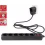 Power Extension REV 0012692514 2m 7 AC Outlets Indoor Schwarz