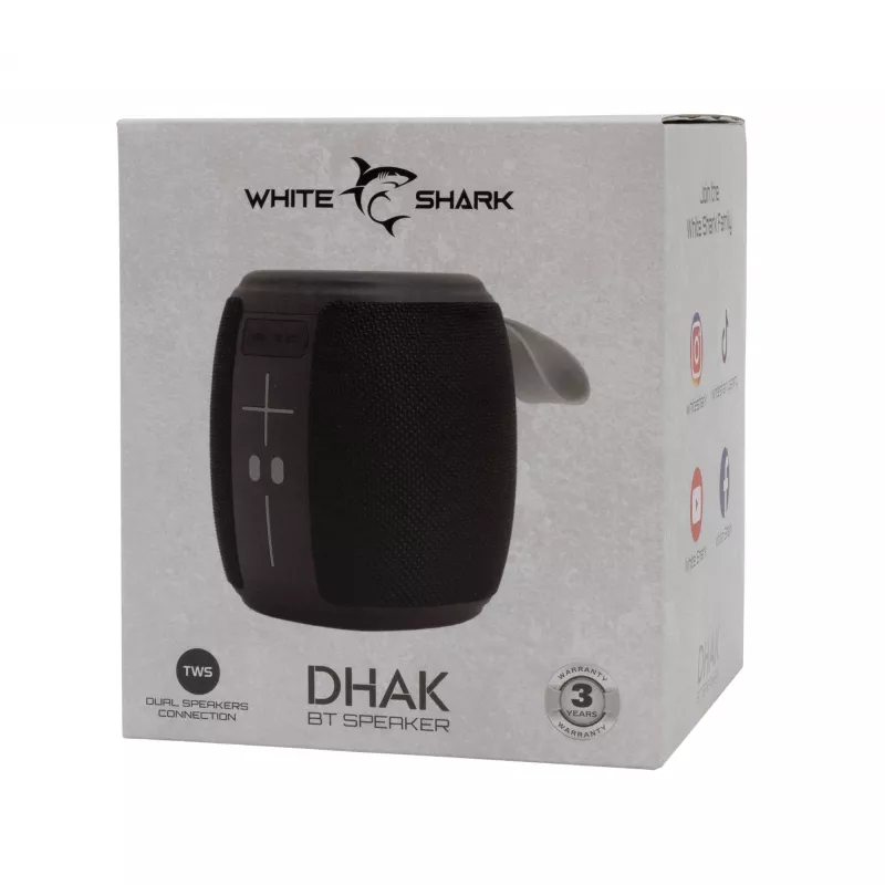 Tragbarer Lautsprecher White Shark GBT-888 Dhak Schwarz