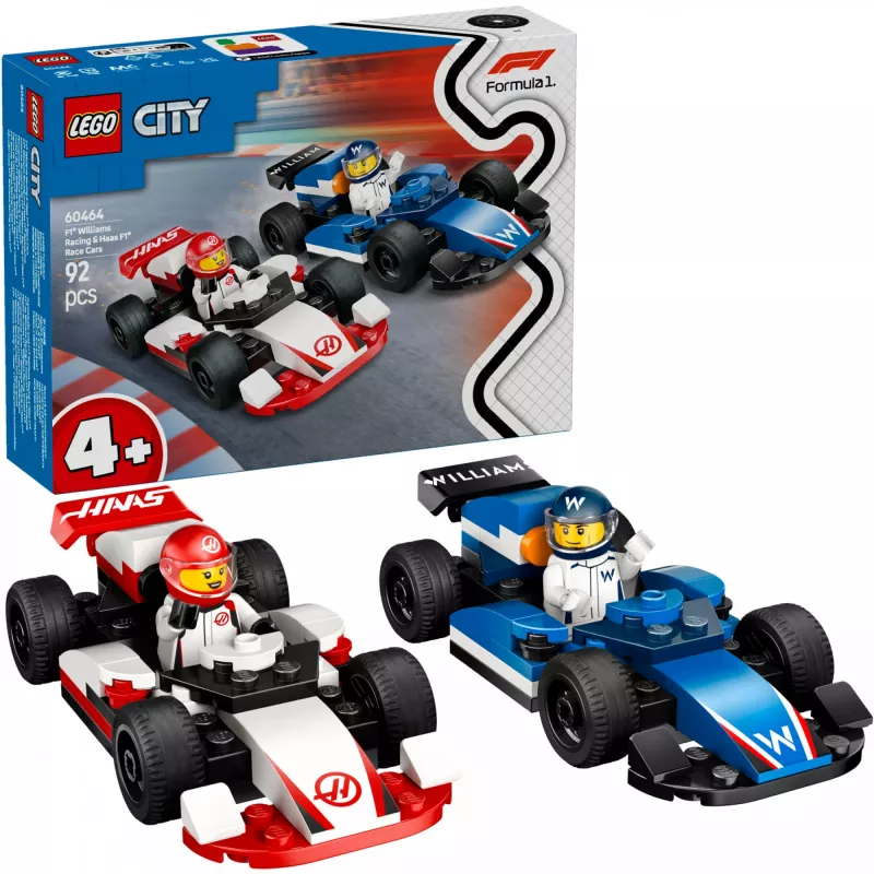 LEGO CITY 60464 F1 - Williams Racing & Haas F1 Rennwagen