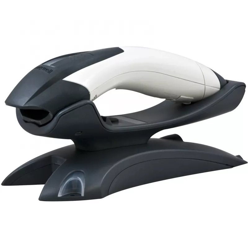 Honeywell Voyager 1202g Bluetooth-Barcodescanner mit Lade-/Kommunikationsbasis, USB-Kit, Elfenbein