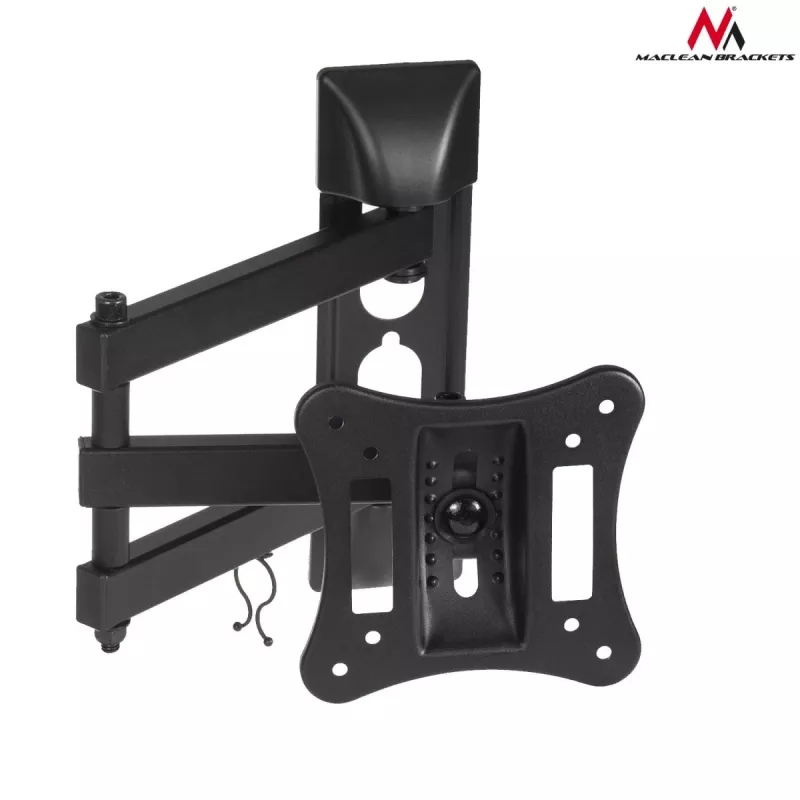 Wandhalterung für TV/Monitor MACLEAN MC-719, für Bildschirme bis 68,6 cm (27 Zoll), max. 15 kg, VESA 100x100, schwarz