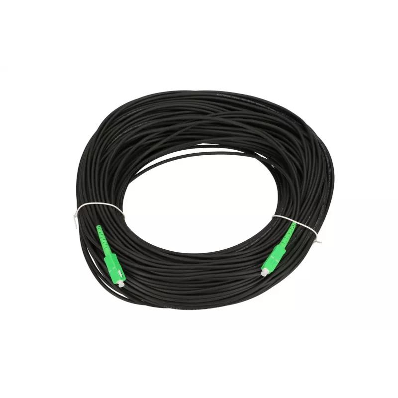 Extralink Patchkabel SC/APC-SC/APC Rundkabel Drop Single-Mode Simplex G.657A2 70m