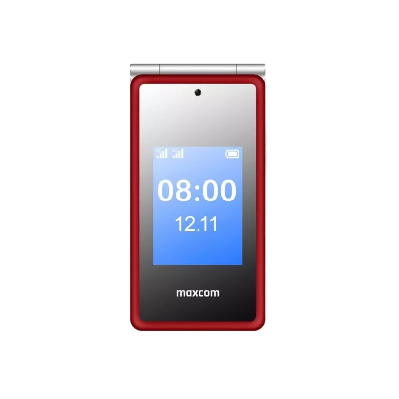 Feature-Phone MAXCOM MaxCom Comfort MM835 Klapphandy, Dual-SIM, 3,5 Zoll (8,89 cm) 320x480, 1400 mAh, Rot