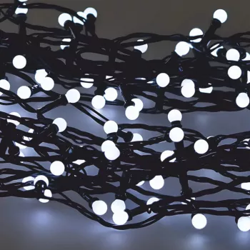 LED-Lichterkette Extralink 200 Birnen kaltweiß, Durchmesser 3+ mm, Länge 16 m