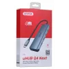 UNITEK uHUB Q4 USB-Hub Typ-C 5000 Mbit/s Grau