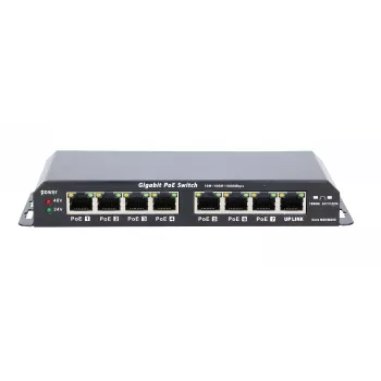 Extralink PoE-Switch KRATOS 7x Gigabit PoE, 1x Uplink RJ45, Netzteil 24V 2,5A, 60W