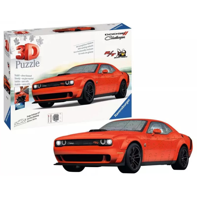 3D Puzzle Ravensburger Dodge Challenger R/T Scat Pack Widebody 108 Teile