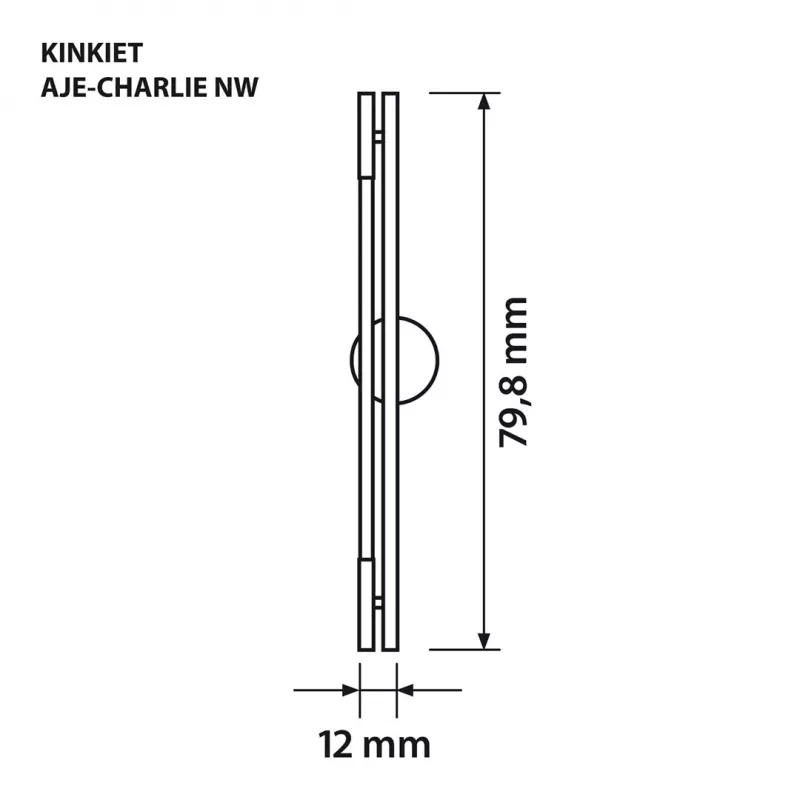 LED-Wandleuchte ActiveJet AJE-CHARLIE NW, 1100 lm, 4000 K, 8 W, Schwarz, 798×120×65 mm