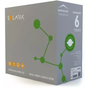 Solarix CAT6 UTP PVC Eca Installationskabel 305 m