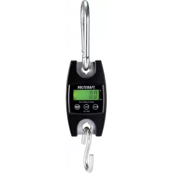 VOLTCRAFT HS-300 Hängewaage Wägebereich (max.) 300 kg Ablesbarkeit 200 g Schwarz (HS-300)