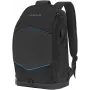 Notebook-Rucksack Tellur TLL611282 mit USB-Anschluss und beleuchtetem Streifen, schwarz