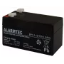 Versiegelte VRLA AGM Batterie Alarmtec EMU Electronic BP 1.2-12 — 12 V, 1,2 Ah, 43×59 mm, 570 g