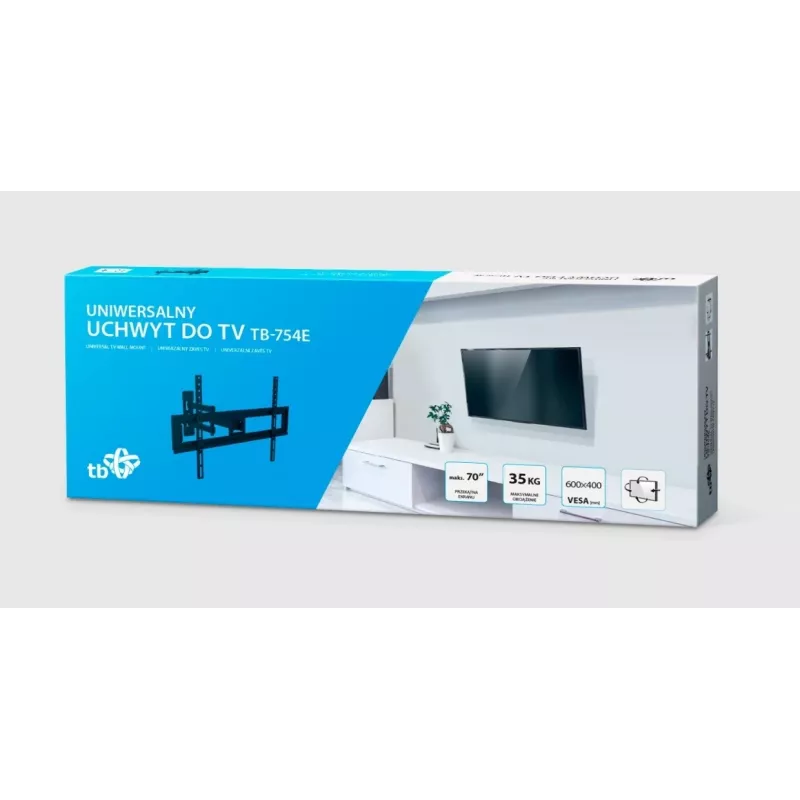 TV-Wandhalterung TB-754E 37-70 Zoll 35kg max VESA 600x400