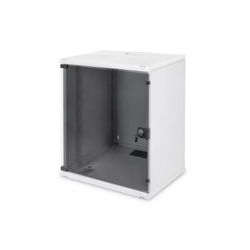 DIGITUS Compact Series DN-19 12-U-S-1 - Wandschrank - Hellgrau, RAL 7035 - 12U - 48,3 cm (19) (DN-19 12-U-S-1)