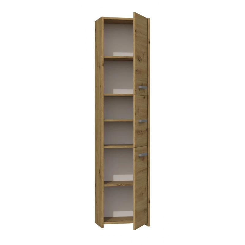 Topeshop S43 ARTISAN Badezimmer-Aufbewahrungsschrank Eiche