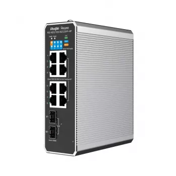 Ruijie Networks RG-NIS2100 Managed L2 Gigabit Ethernet (10/100/1000) Power over Ethernet (PoE) Schwarz, Edelstahl