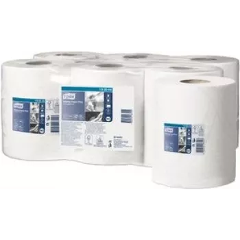 Papierwischrolle Tork 130044, 2-lagig weiß, 125 m, Industrierolle