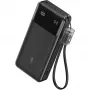 PowerBank mit USB-C-Kabel 20000 mAh 30W Schwarz