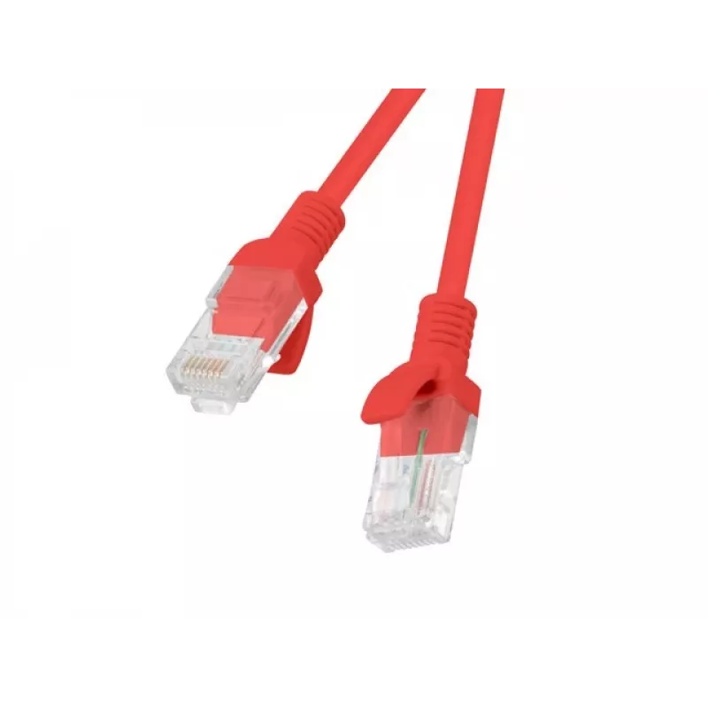 Netzwerkkabel LANBERG PATCHCORD KAT.5E UTP 1M Rot