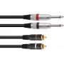 Adapterkabel Omnitronic 2x 3,5mm Klinke auf 2x Cinch, 6 m, Modell 30225215