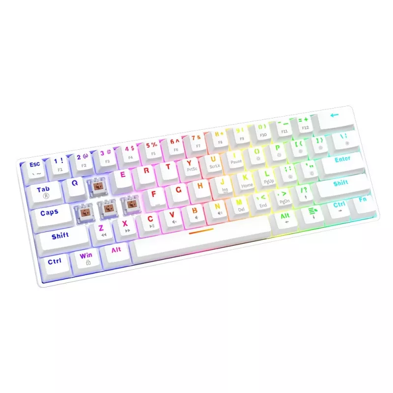 Mechanische Tastatur Whiteout X2, Brown Outemu, Hot Swap Savio Savgk-whit