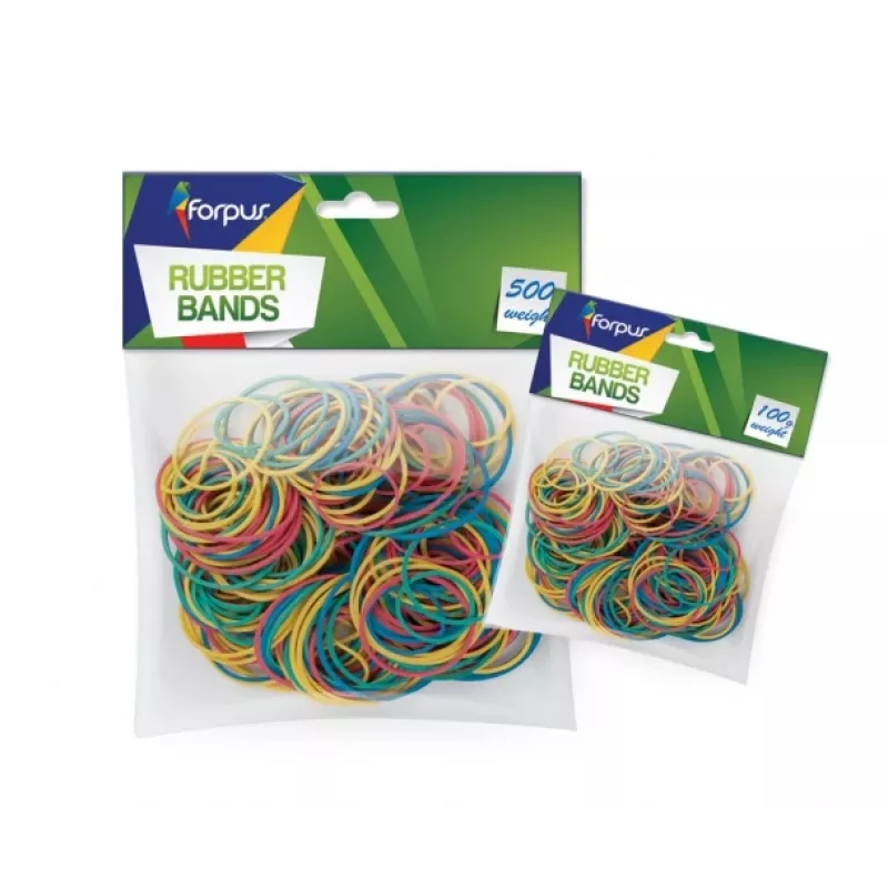 Gummiband Forpus FO80105 Mehrfarbig 100g Blister