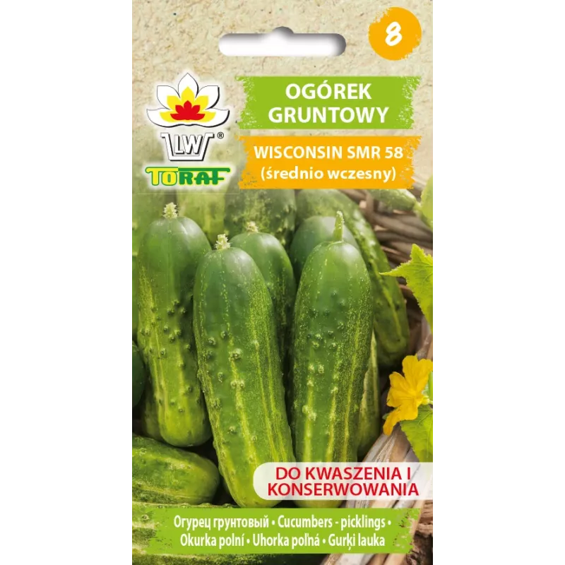 Wisconsin Gurke SMR 58 Toraf Gemüsesamen, 5g Packung