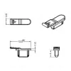 Steckdosensicherheitsabdeckung DELOCK 64033, schwarz, 5×12,5×3,5 mm, 10er-Pack