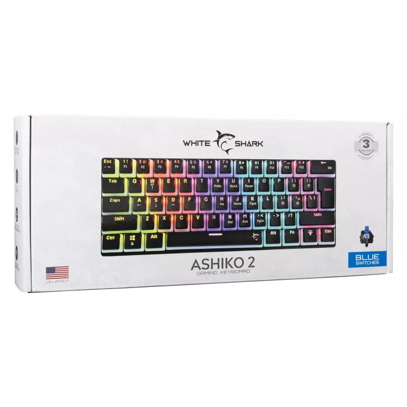 White Shark GK-2202 Ashiko 2 Schwarz/Blau US