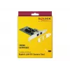 Delock PCIe-Karte 2x Gigabit LAN Netzwerkadapter