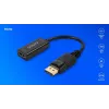 Adapter Savio DisplayPort (M) v1.2 - HDMI A (F) v1.4, 4K, AK-62