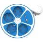 ROLINE Desktop Power Strip 4x+Sw. 1x A+ C CEE7/7 Blau 1,5m - Steckdosenleiste (19.07.2340)