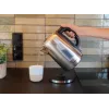 Elektrischer Wasserkocher BLAUPUNKT EKS412 – 1,7 l Edelstahl, 2200 W, Wasserstandsanzeige, 360°-Basis