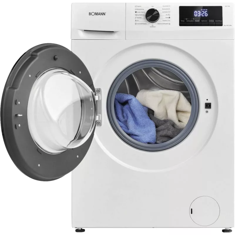 Frontlader-Waschmaschine BOMANN WA7175 — 7 kg, 1400 U/min, Energieklasse A, weiß