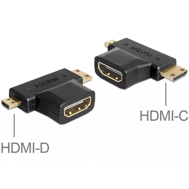 Kabel-Gender-Changer HDMI-C HDMI-D HDMI-A DeLOCK 65446