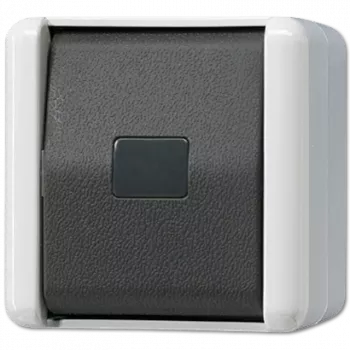 JUNG 834 W Elektroschalter Taster Schwarz - Weiß (834W)