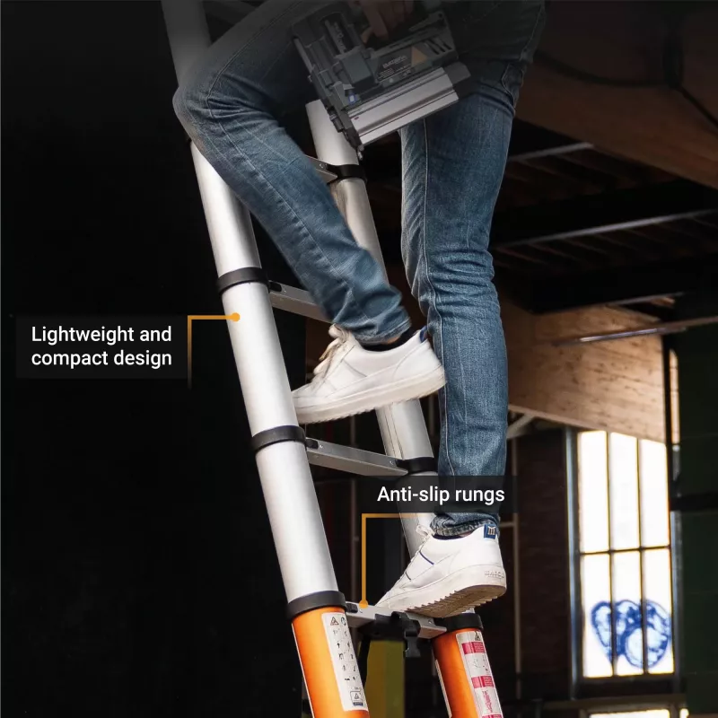 Teleskopleiter Batavia B.V. Giraffe AIR 3,81 m, kompakte ausziehbare Aluminiumleiter