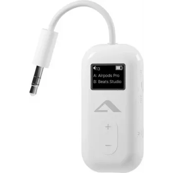 Bluetooth-Audio-Transmitter ALOGIC ABTTX1-WH mit 3,5-mm-Klinke, niedrige Latenz