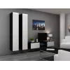 Cama geschlossen Schrank VIGO '180' 180/40/30 weiß/schwarz glänzend